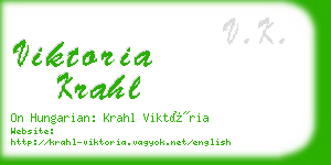 viktoria krahl business card
